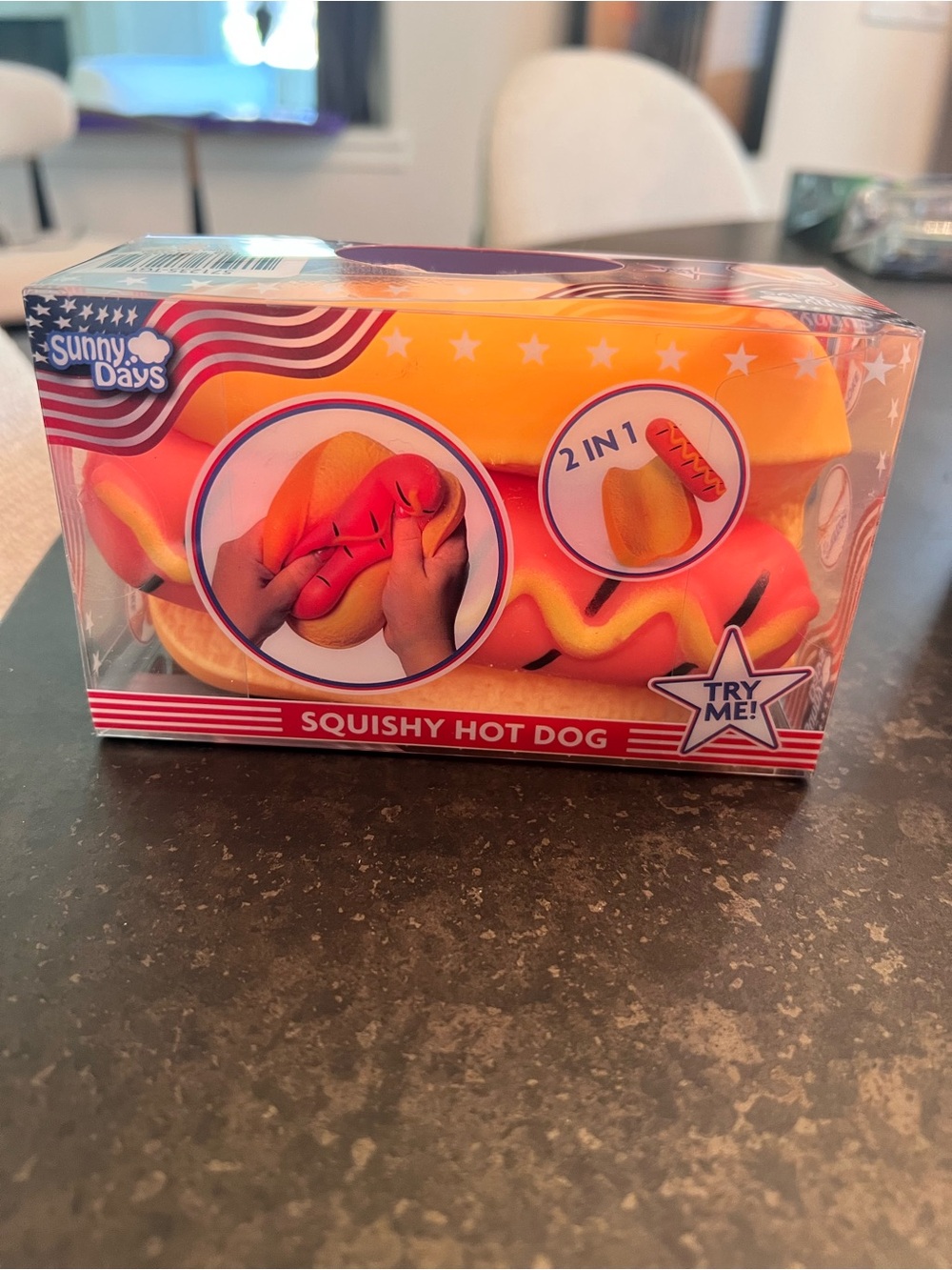 Sunny Days Squeeezy Squishy Hot Dog Toy - Special Edition